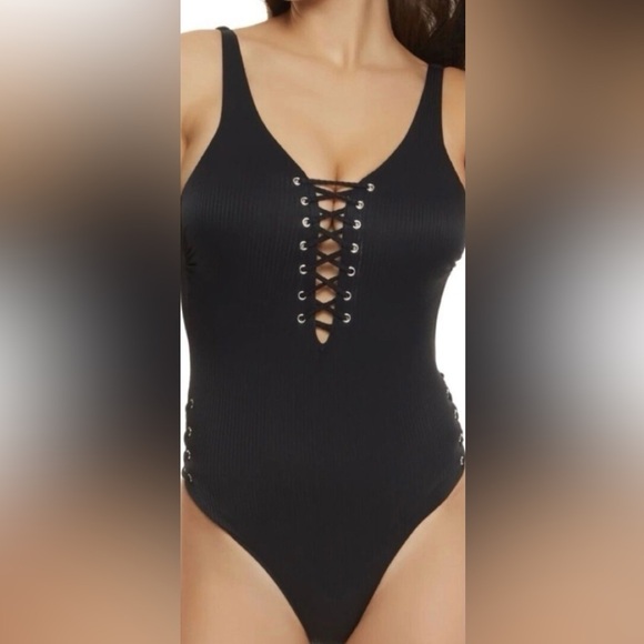 NWT YMI One Piece Ribbed Swimsuit - Picture 1 of 5